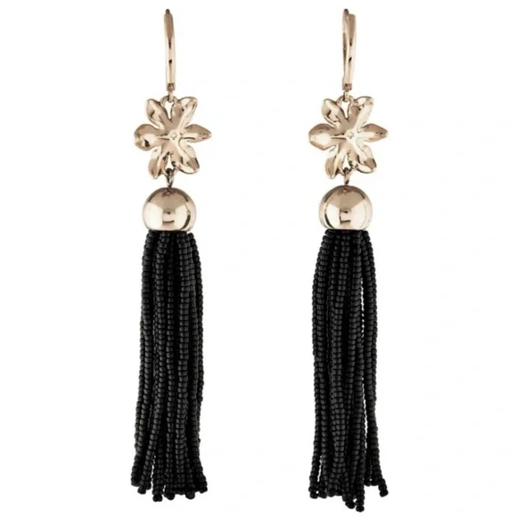 KATE SPADE • Lovely Lillies Tassel Boho Earrings - Picture 3 of 6